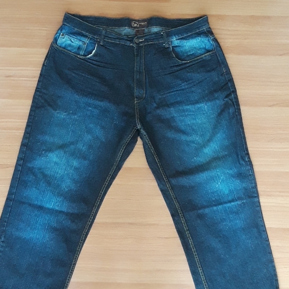 Blue denim jeans